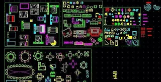 室内CAD家具图库