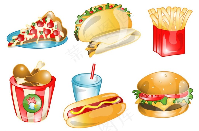 快餐矢量图片