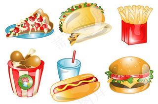 快餐矢量图片