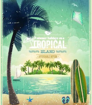 夏日旅游背景图片