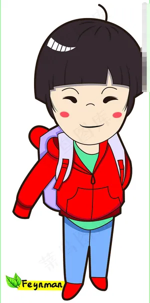 爸爸去哪儿卡通人物