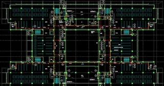 八层给排水及消火栓平面