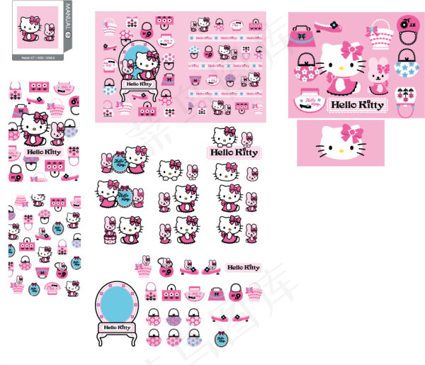 hellokittyai矢量模版下载