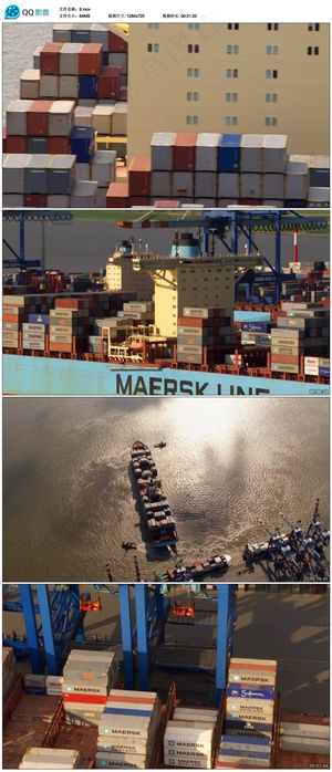 物流运输集装箱视频素材