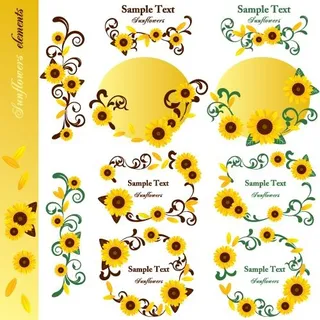 花藤花框边框矢量图