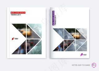 精美画册封面设计矢量素材