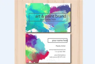 黑色蓝色IT科技大气名片