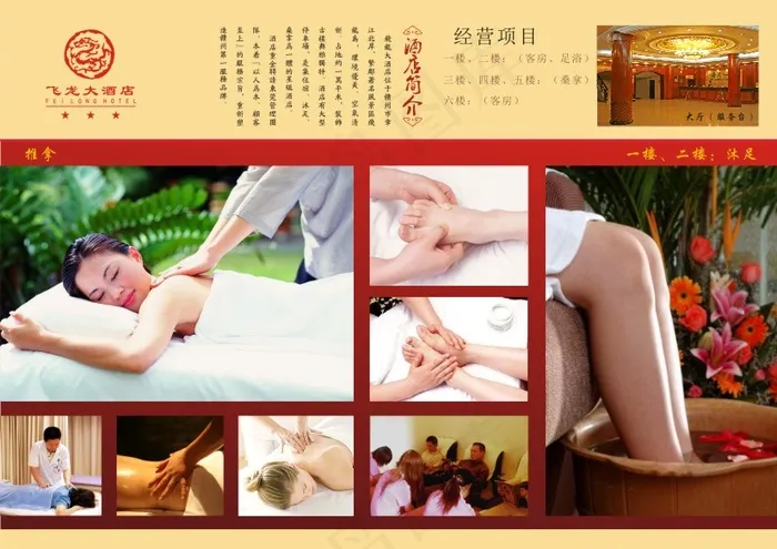 酒店足疗 足浴保健cdr矢量模版下载