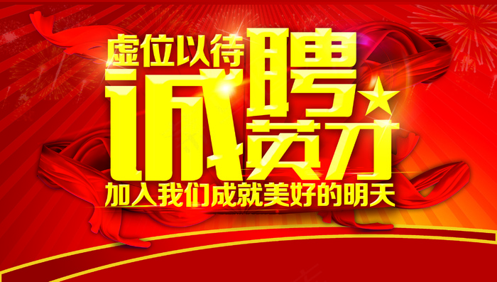 诚聘英才招聘海报