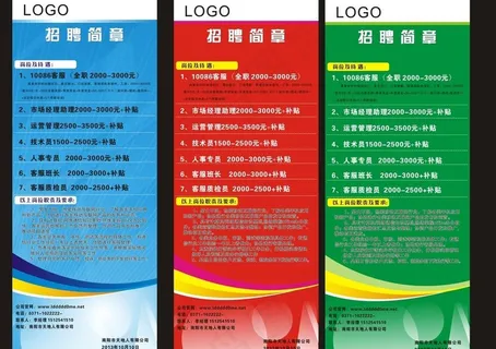 招聘模板 展架模板图片