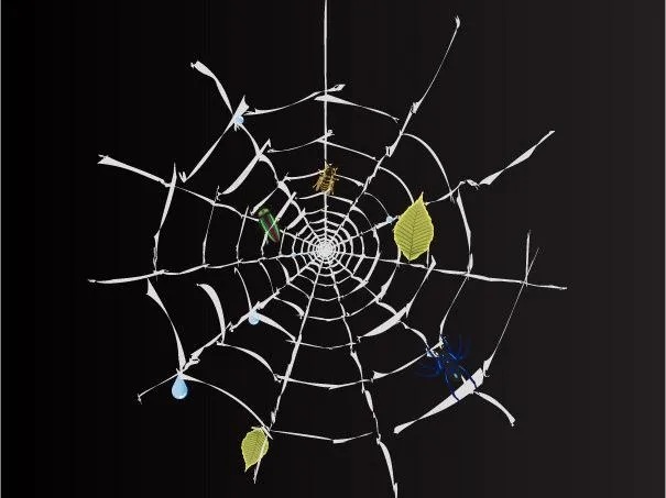 蜘蛛网图片ai矢量模版下载