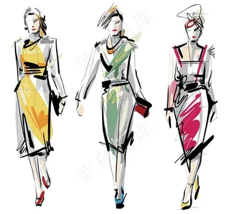 手绘服装设计图片