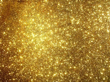 金色璀璨星星亮光机理