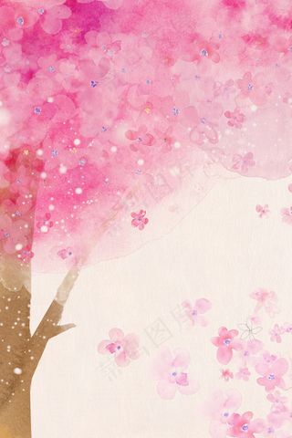 绿色春天树叶草地信纸海报背景