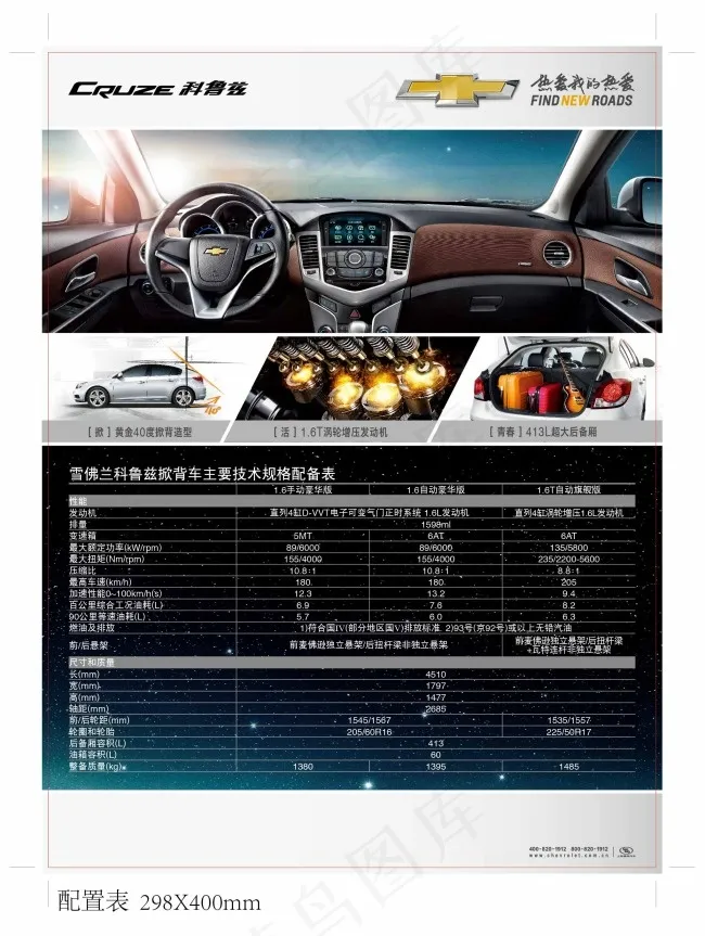 科鲁兹参数表(646X268(DPI:300))psd模版下载