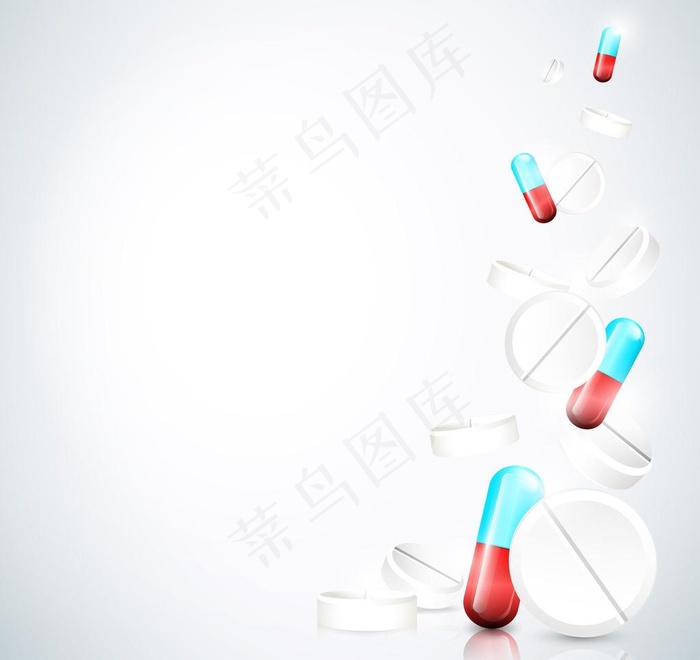 药片胶囊医疗背景图片