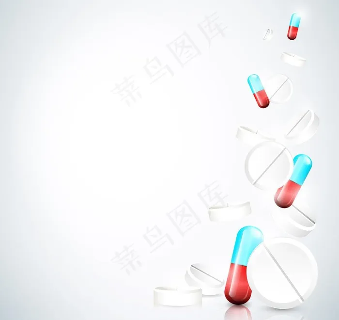 药片胶囊医疗背景图片