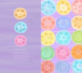 多彩时尚元素背景