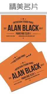 精美商务个性名片