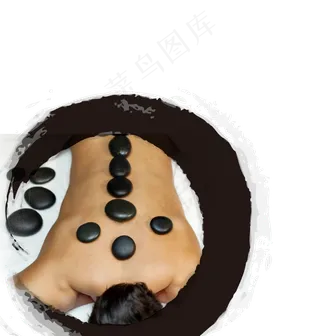 中医推拿SPA刮痧健康养生PNG免...