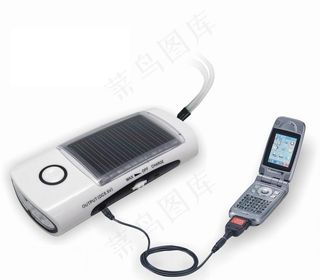 手摇 太阳能 带充电 电筒图片