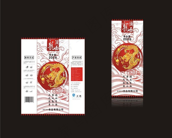包装面条图片cdr矢量模版下载