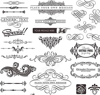 时尚花纹花边图案图片