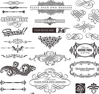 时尚花纹花边图案图片