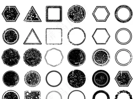 中国风古典水墨风格图形矢量素材