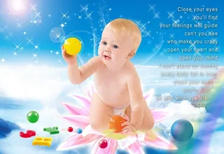 萌萌天使宝贝图片素材（psd分层）