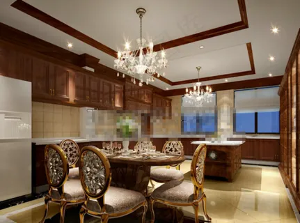 开放式厨房餐厅图片素材下载 开放式厨房餐厅图片素材下载