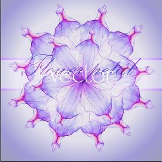 彩色唯美花朵设计矢量素材