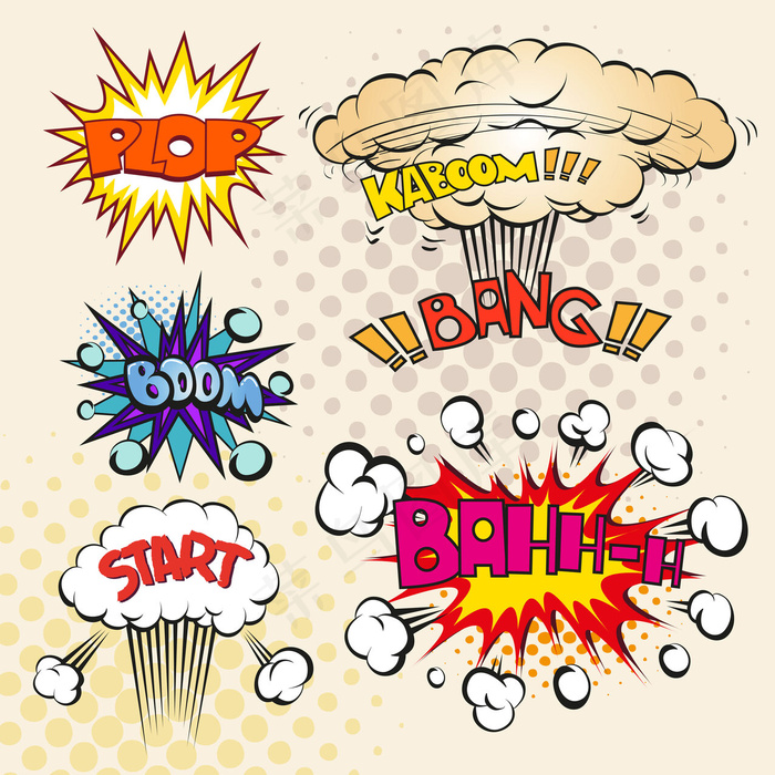 连环爆炸箱09矢量素材