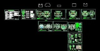 多露台三层双拼小洋楼设计图21x1...