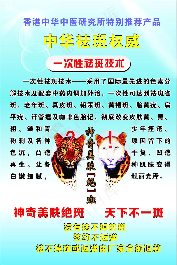 中华祛斑权威    美容cdr矢量模版下载