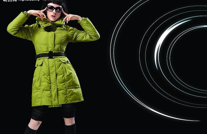 羽绒服模特图片