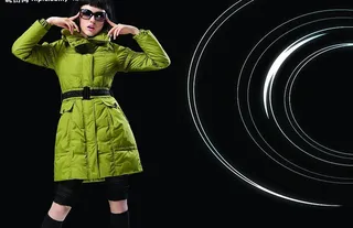 羽绒服模特图片