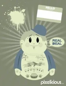 黑帮卡通矢量图ai矢量模版下载