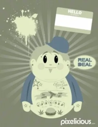 黑帮卡通矢量图