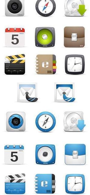 UI网页实用图标设计素材