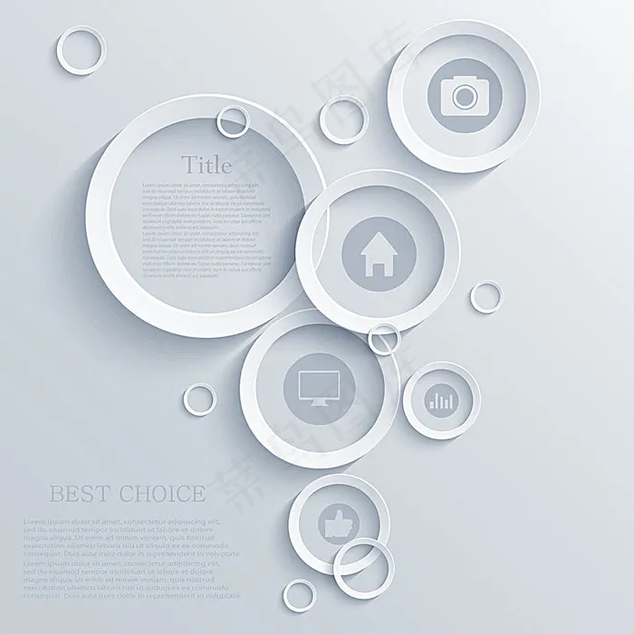 镂空圆圈按钮背景eps,ai矢量模版下载