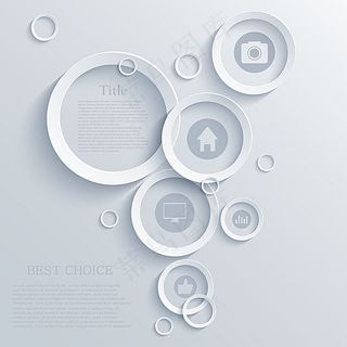 镂空圆圈按钮背景