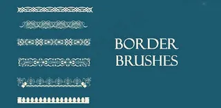 欧式花纹边框效果PS笔刷