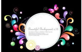 动感水滴 矢量素材图片