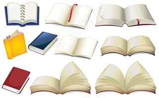翻开的书本