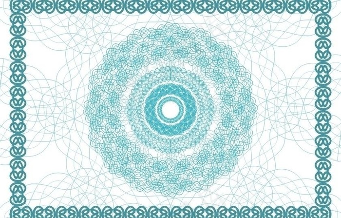 宝蓝经销证书纹cdr矢量模版下载