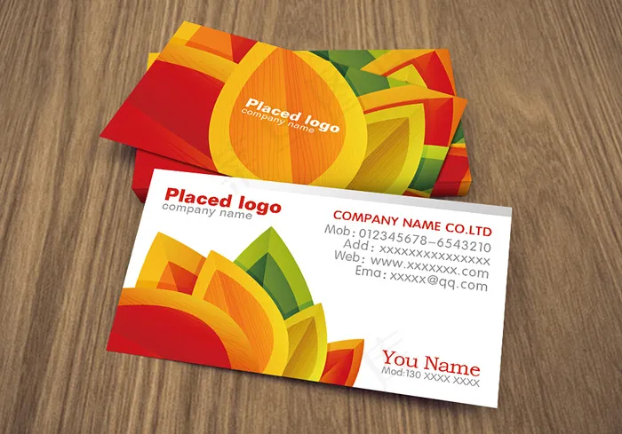 装饰名片设计psd模版下载