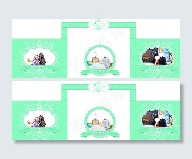 蒂芙尼婚礼主题宣传设计海报图片