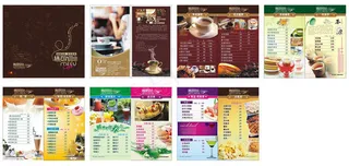 咖啡厅菜单矢量素材