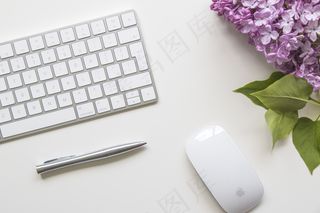 简约小清新文艺风插花静物摆拍背景